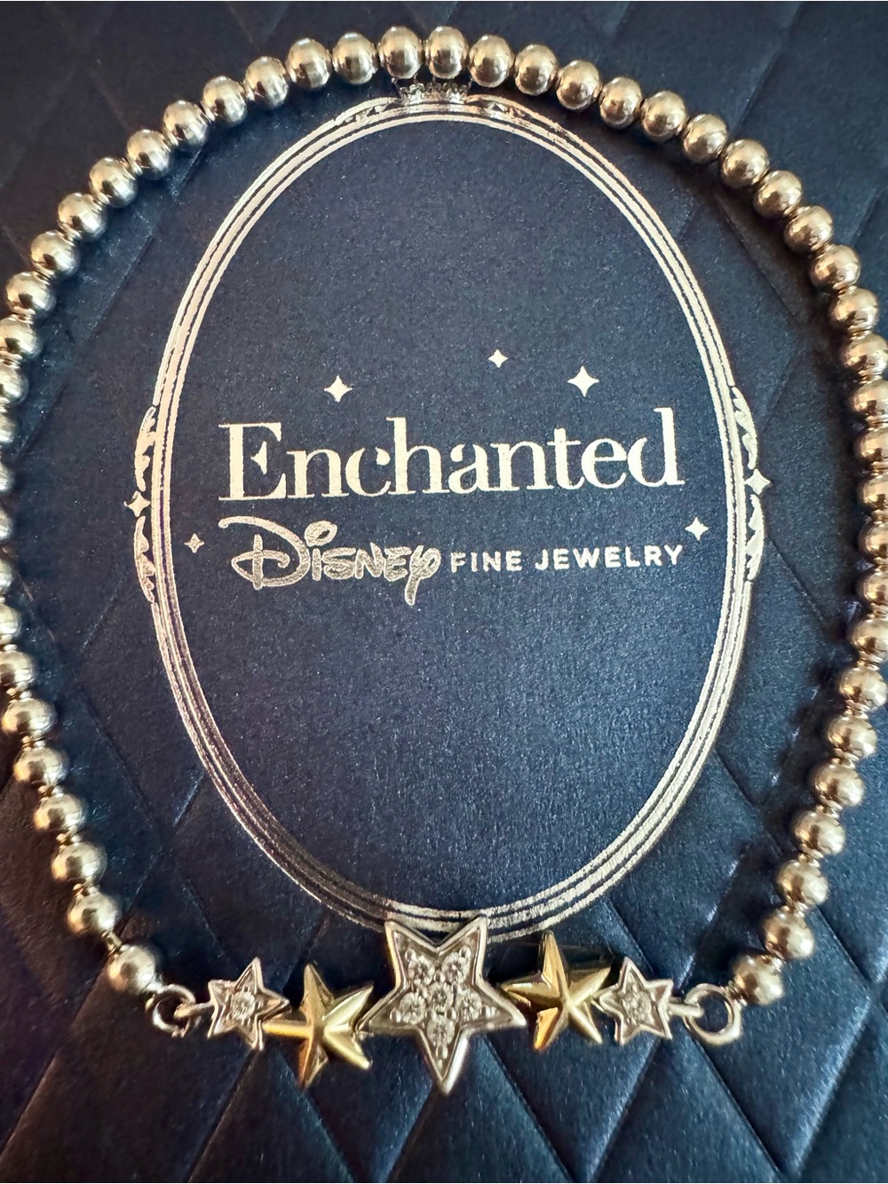 Enchanted Disney Fine Jewelry Tinker Bell Star Bracelet 10K Yellow Gold & Silver